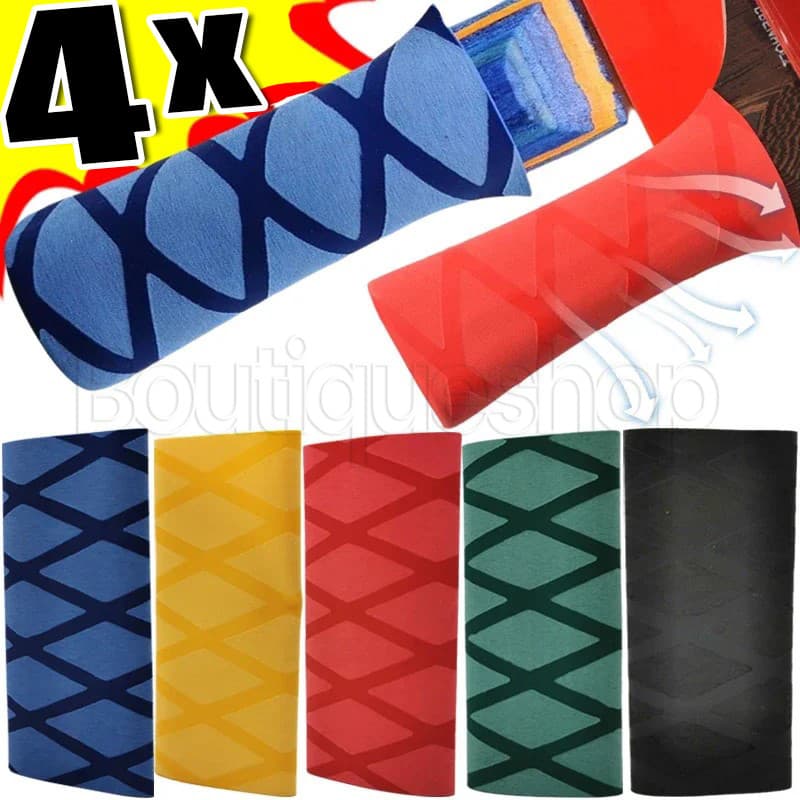 Fita Para Alça De Raquetes De Tênis De Mesa-Tubo Termorretrátil De Borracha-Capa Protetora Punhos De Raquete-Absorção De