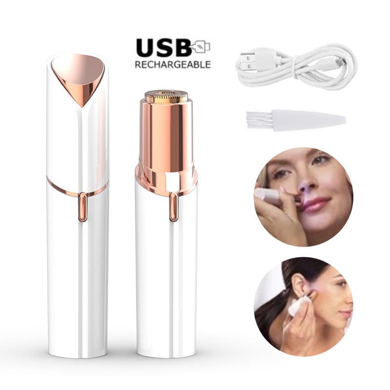 Depilador Eletrico Feminino Facial Depilador De Buço Rosto Feminino Aparador Pelos USB Recarregável