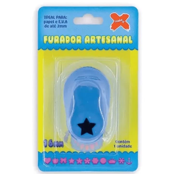Furador Artesanal Estrela 16mm, Make+.
