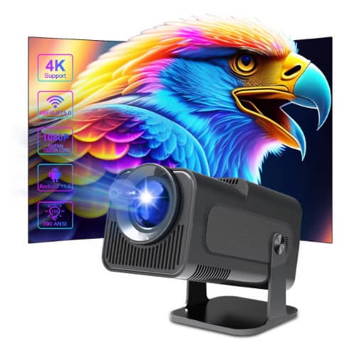 Projetor Smart HY 320 Android Full HD 1920x1080 Bluetooth Wi-fi, HY300 atualizado