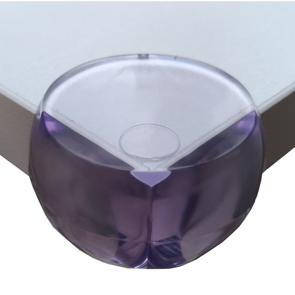 Kit Ate 8 Protetor Quina Canto Segurança Mesa Armário Estante Bebê Criança TRANSPARENTE Cola Forte