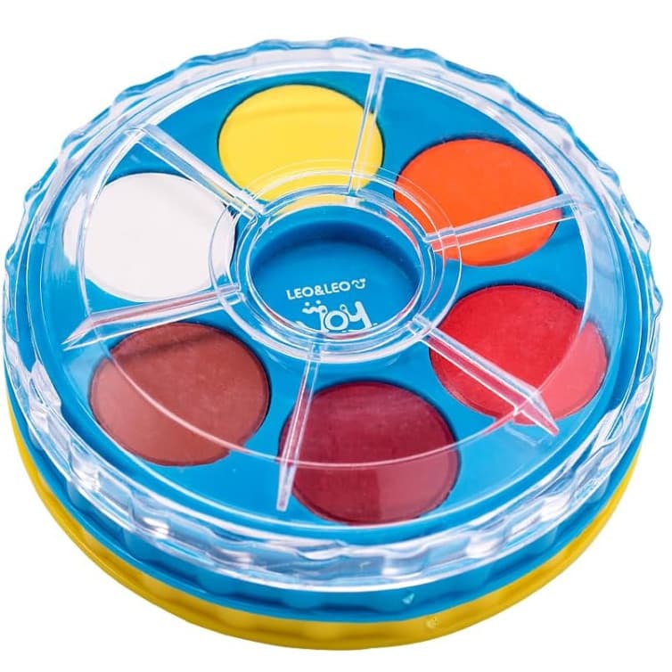 AQUARELA JOY - 12 CORES - ESTOJO EMPILHÁVEL LEO&LEO
