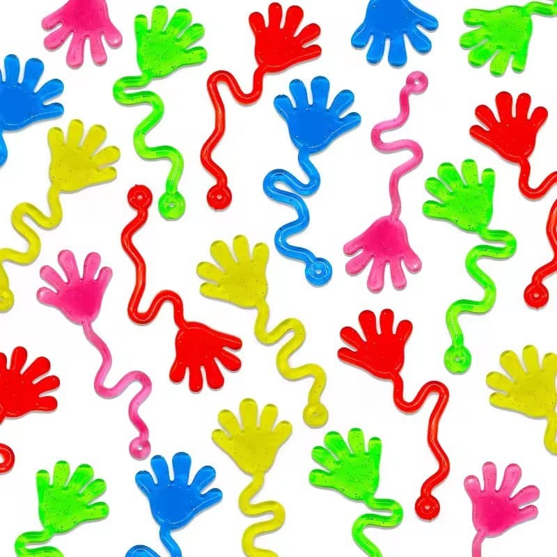 10 Pçs Mini Mãos Pegajosas Brinquedos Elástico Pegajoso Palma Escalada Complicadas Para Pinata Enchimentos Crianças Fest