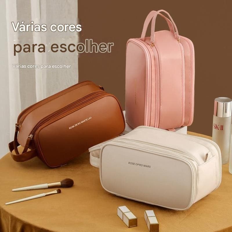 Bolsa De Maquiagem De Grande Capacidade Para Mulheres Portátil De Viagem Multifuncional DeProva água