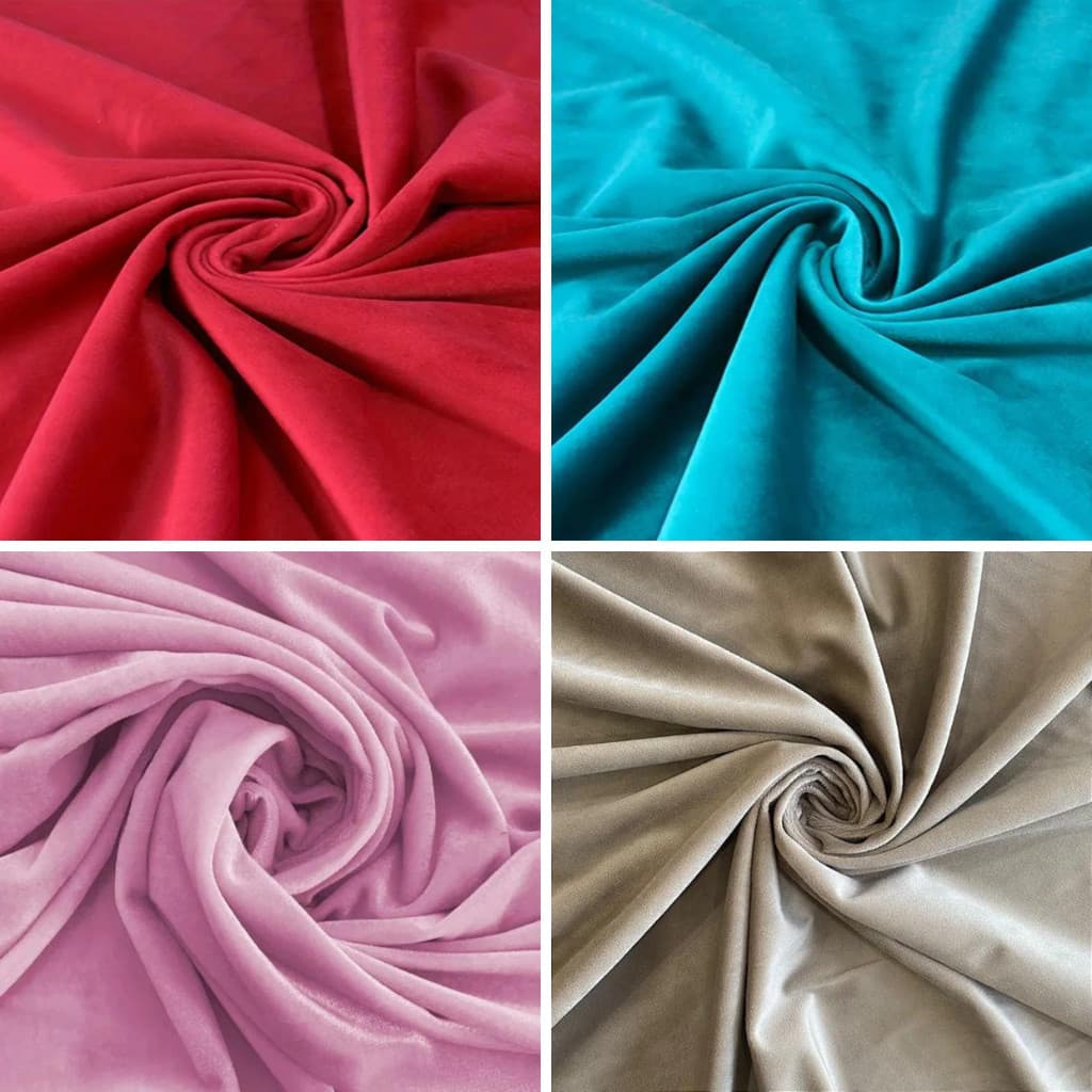 Tecido de Veludo 5 Metros Liso Veneza Poliester 1,50 Largura
