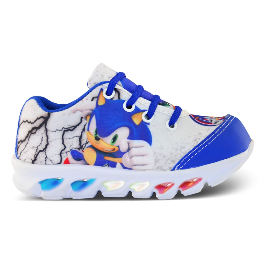 Tenis Infantil De Led Sonic Masculino Meninos Com Luzinhas