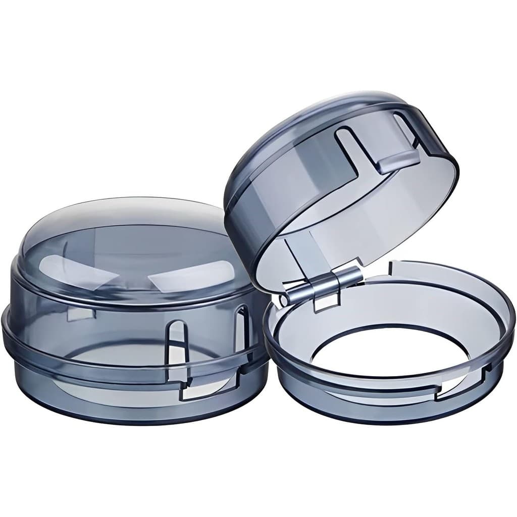 Kit 2 Protetor Boca De Fogão Transparente Proteção Infantil
