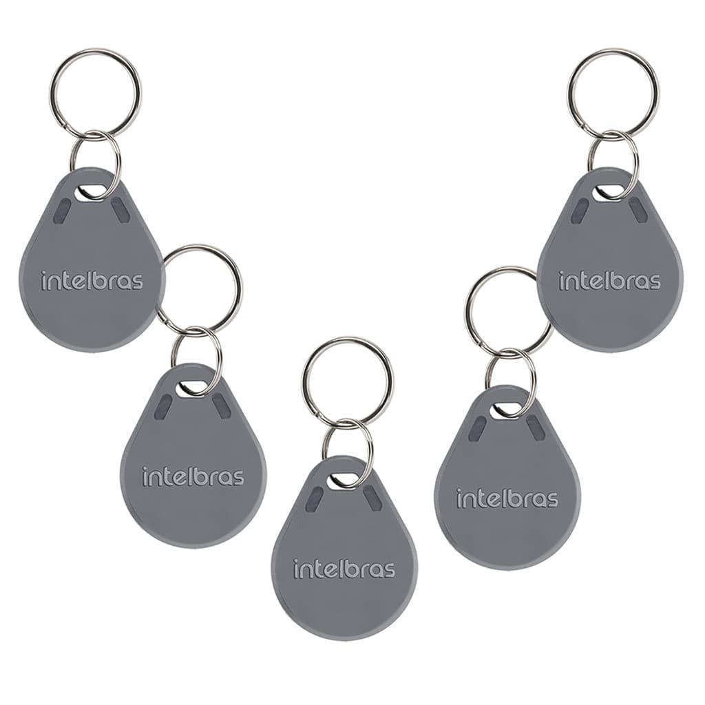 kit 5 Chaveiro Proximidade Condominio Tag Intelbras Porteiro rfid 13,56mhz **CONFIMAR COMPATIBILIDADE**