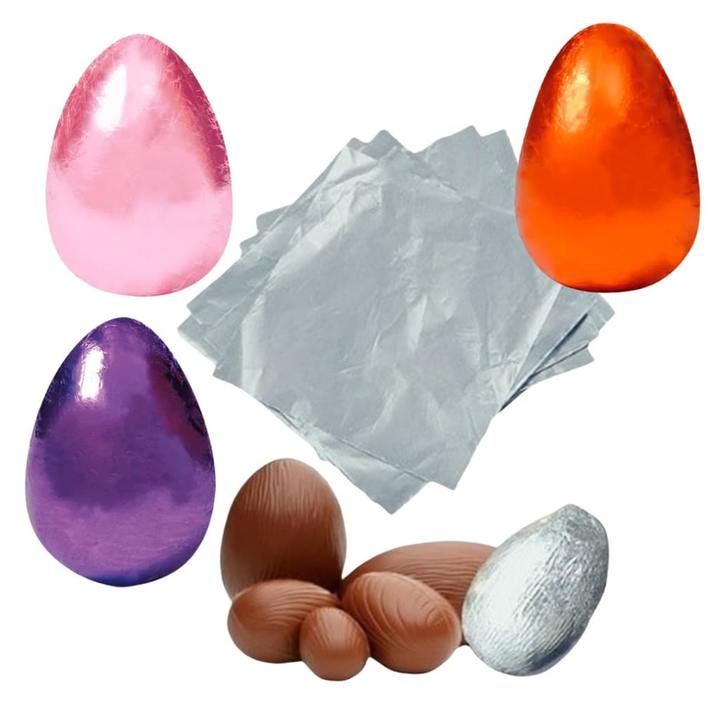 40 Folhas De Papel Chumbo alumínio Grande 43x59cm 4 cores embale