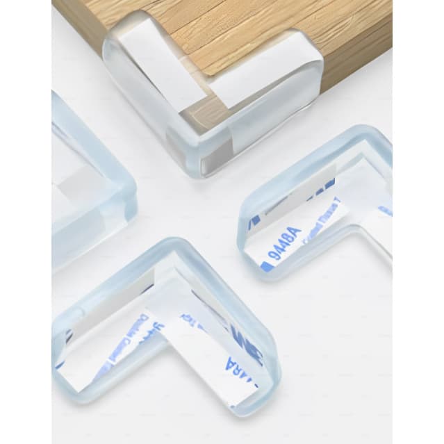 4 Protetor De Quina Silicone Mesa Segurança Para Crianças E Bebes Proteção Anti-colisão