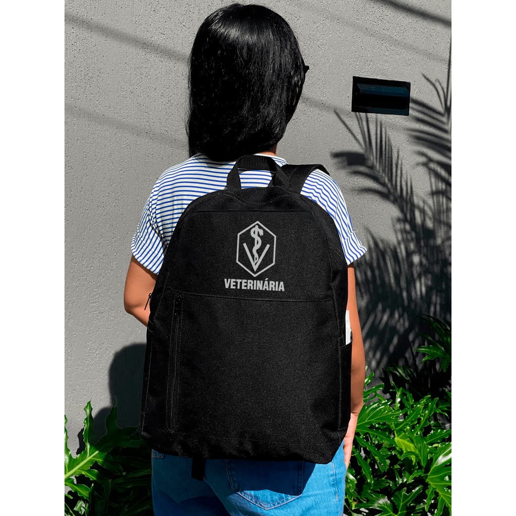 Mochila Vertical  - VETERINARIA - Stilo Club Academia Trabalho Escolar Faculdade Viagem Masculino Feminino