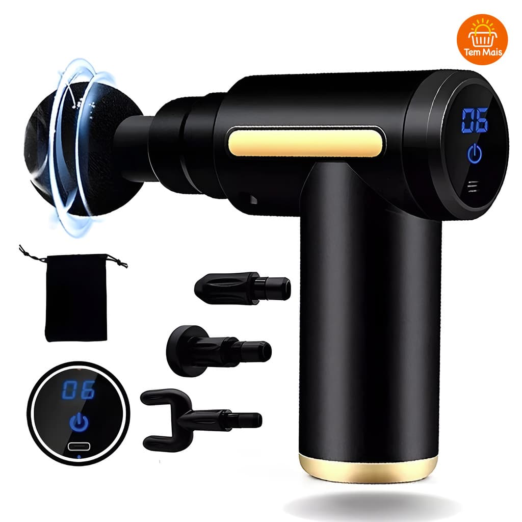 Massageador Muscular Elétrico Portátil Recarregável