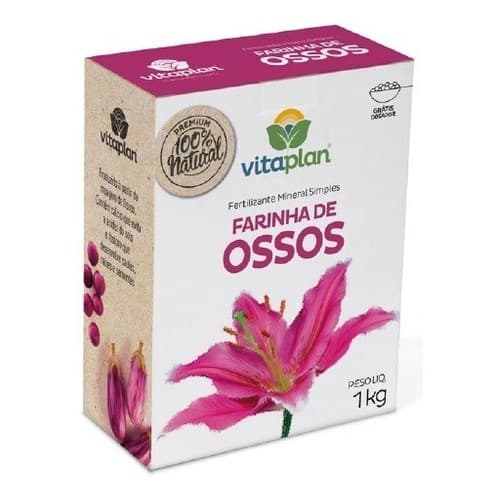 Fertilizante Mineral Farinha De Ossos Vitaplan 1kg