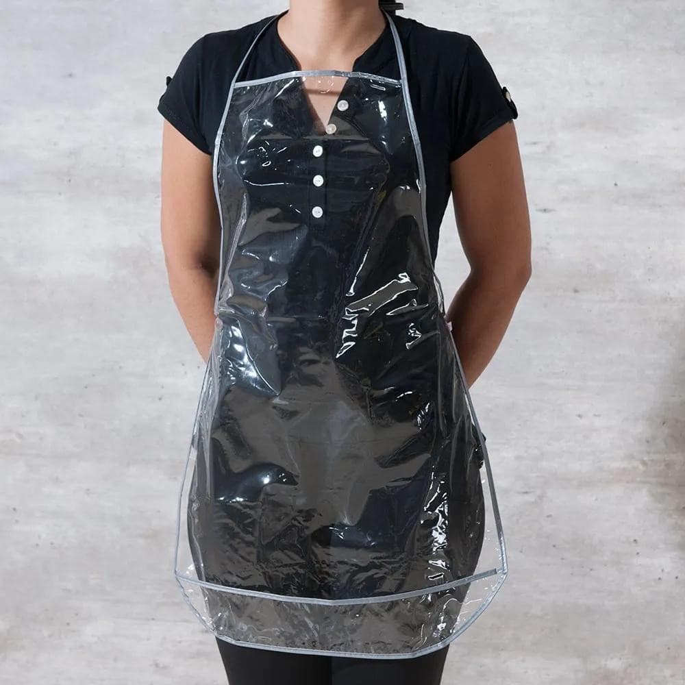 Avental Impermeável PVC Cristal Transparente 70cm X 45cm