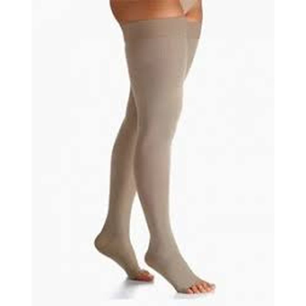 Sigvaris Meia de Compressão 7/8 20-30mmhgMeia Coxa Ponteira Aberta Natural Escuro