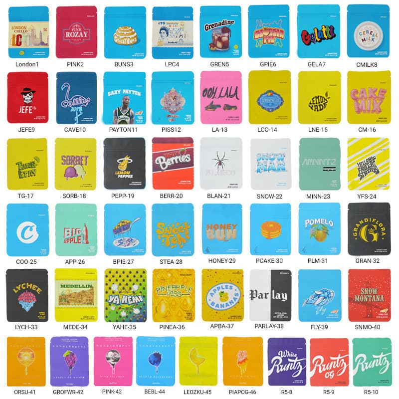 100 Peças Preço Saco De Doces Biscoitos Colorido Autovedante 7X9cm