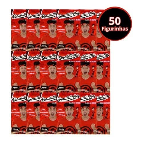 Kit 50 Figurinhas Do Álbum Enaldinho A Lenda = 10 Envelopes Enaldinho A Lenda da Internet