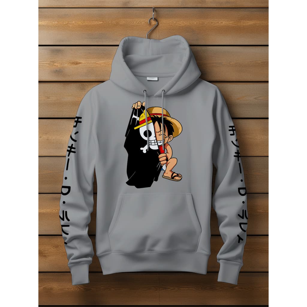 Blusa Moletom Monkey D Luffy Anime Piece Cartoon  CANGURU 2025