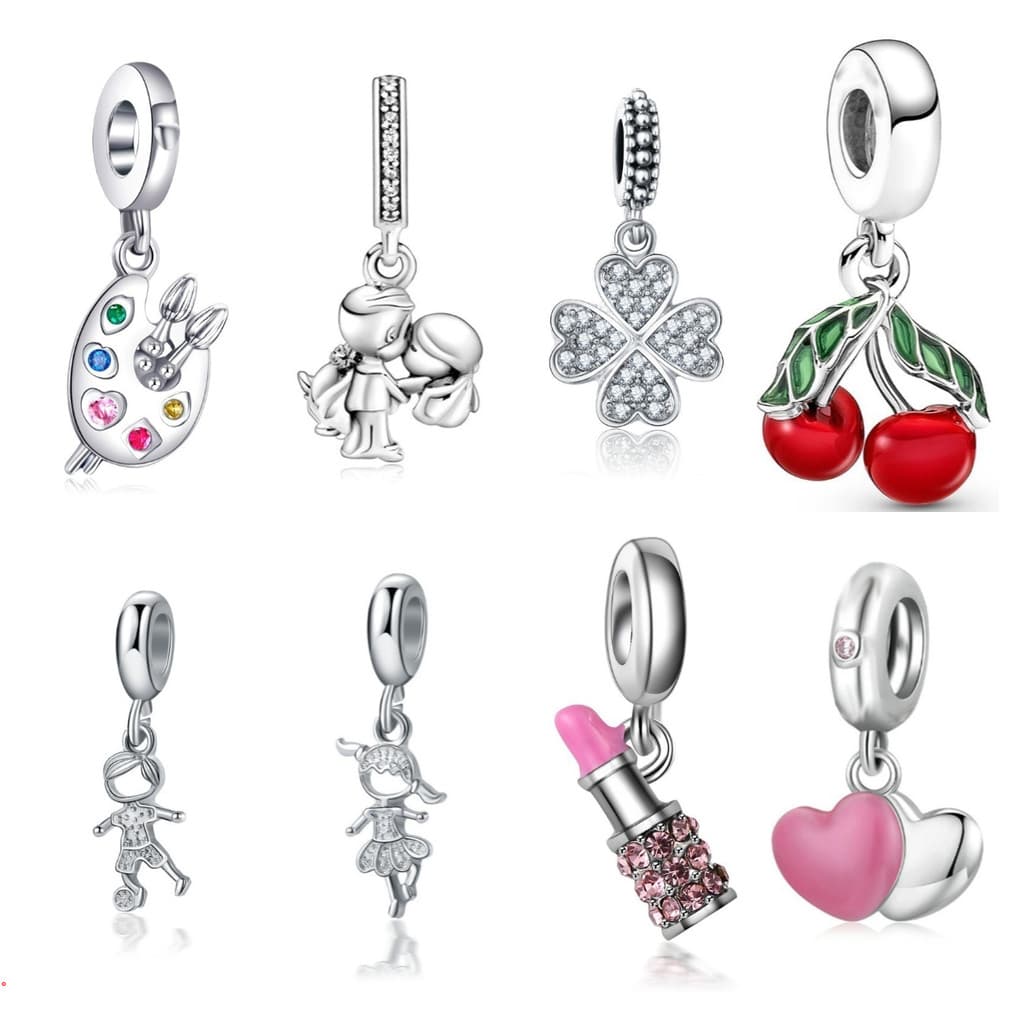 Berloques de Prata 925 Charms Balões Aviões Café Charme Clássicos Acessórios