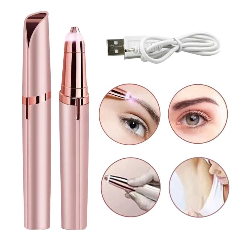 Depilador De Buço Sobrancelha Portátil Depilador Elétrico Feminino Aparelho Removedor de Pelos Facial Feminino Indolor e