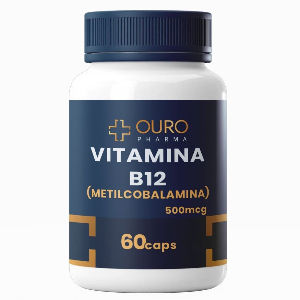 Vitamina B12 500mcg Metilcobalamina Autêntica 60 ou 120 cápsulas