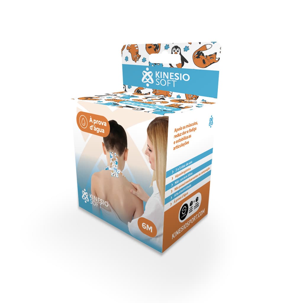 Bandagem Elástica Adesiva KinesioSOFT 5cm x 6m, BICHINHOS