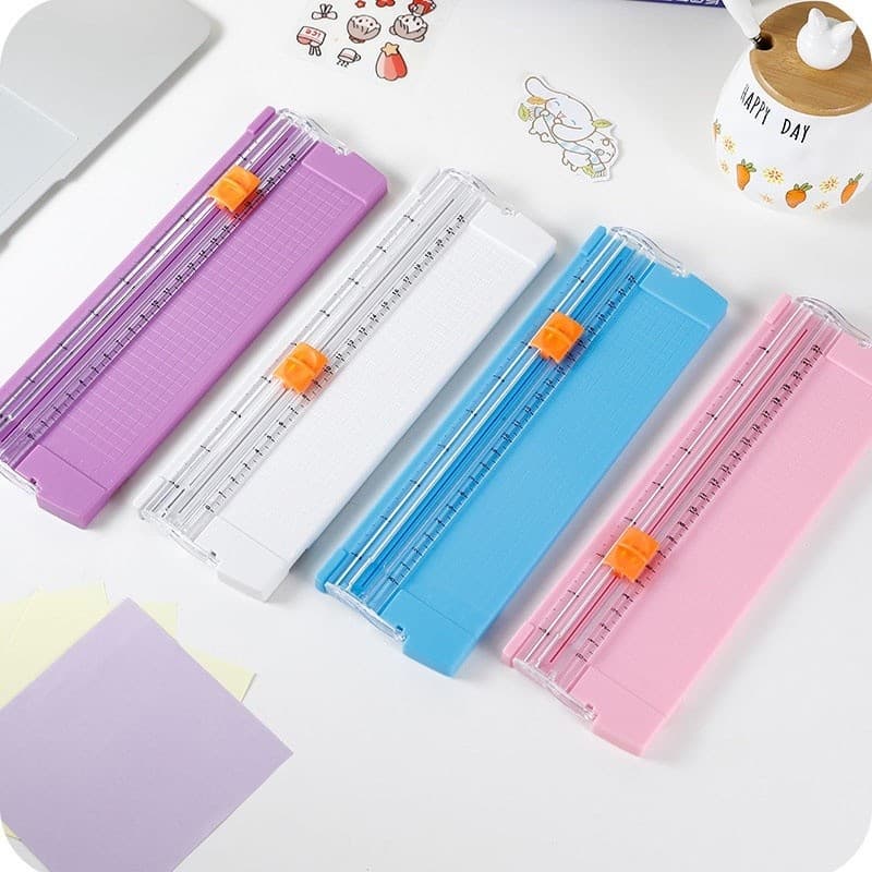 Guilhotina Portátil Cortador De Papel A5 27,5cmx9,3cm Material Escritório Promocao