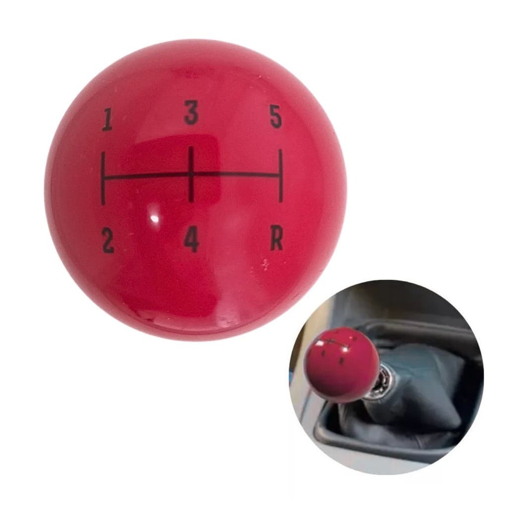 Bola Câmbio Sinuca 5 Marchas Vermelha 54mm Ré P/ Trás