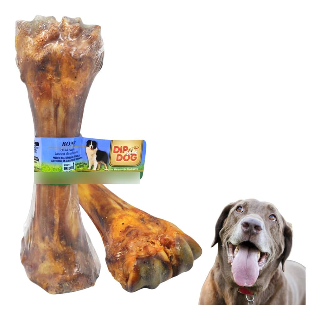 Kit 2 Canela Osso Defumado Bovina Para Cachorro Sabor Carne