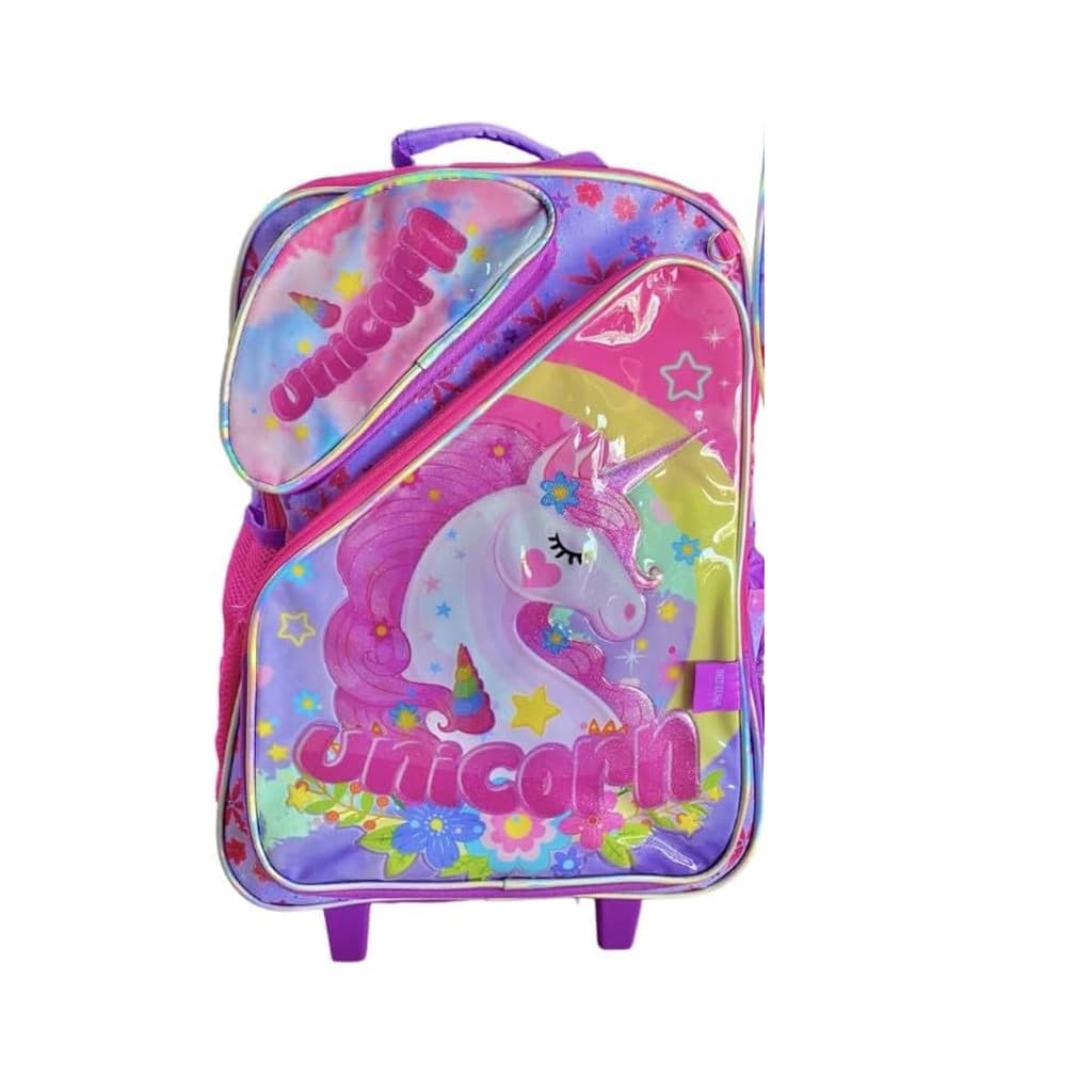 MOCHILA RODINHA INF. UNICORNIO GRANDE 43CM UNI-2468