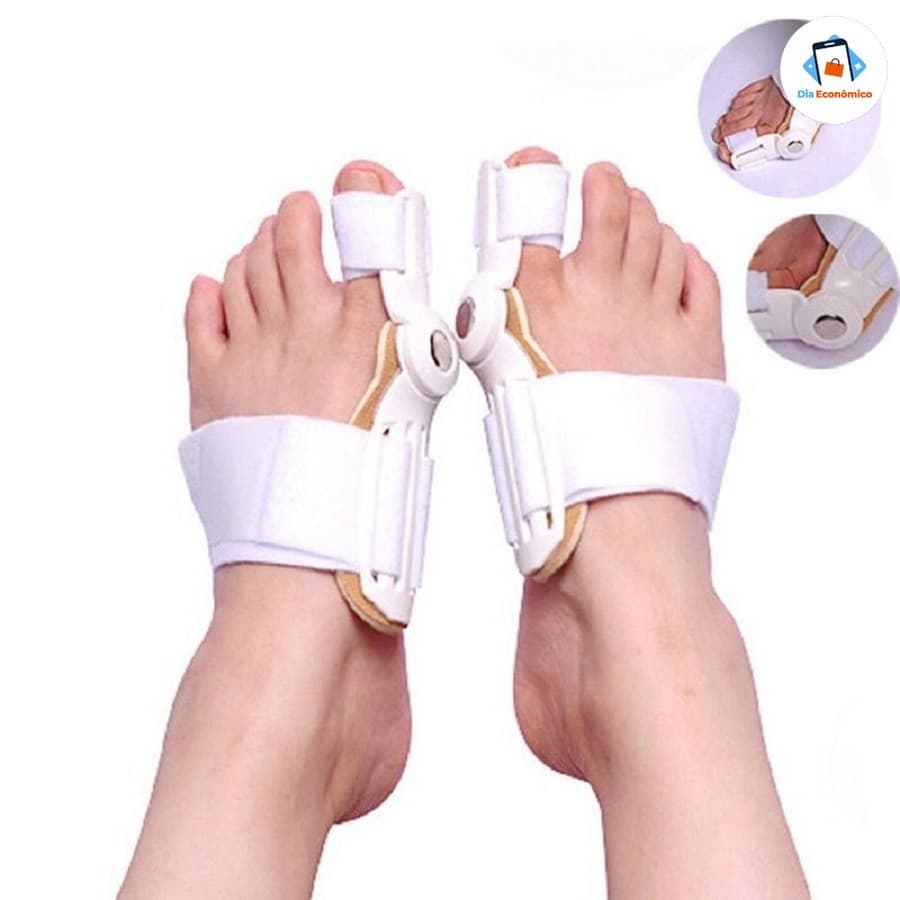 Corretor Noturno para Joanetes - Palmilha Ortopédica Articulada com Design Confortável