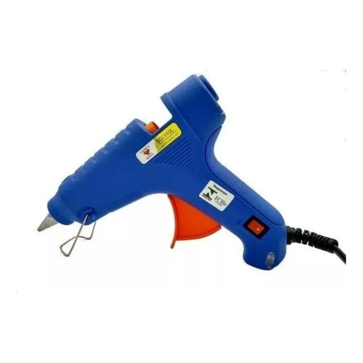 Pistola Cola Quente Ladeira 60 W Bico Fino Bivolt 110v/220v Bastão Grosso 11mm