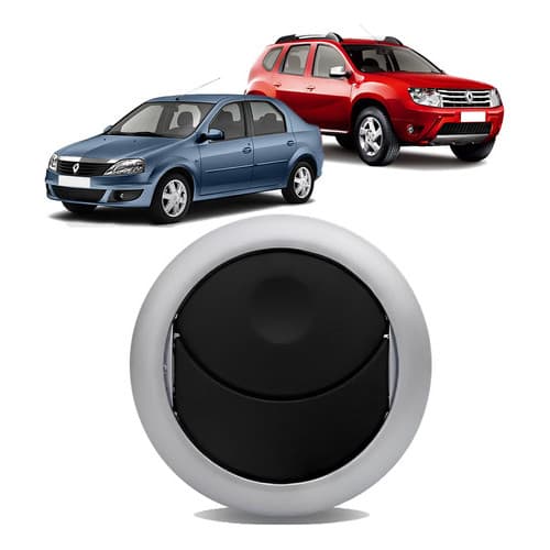 Difusor De Ar Central Lateral Duster 2007 A 2014 Aro Prata