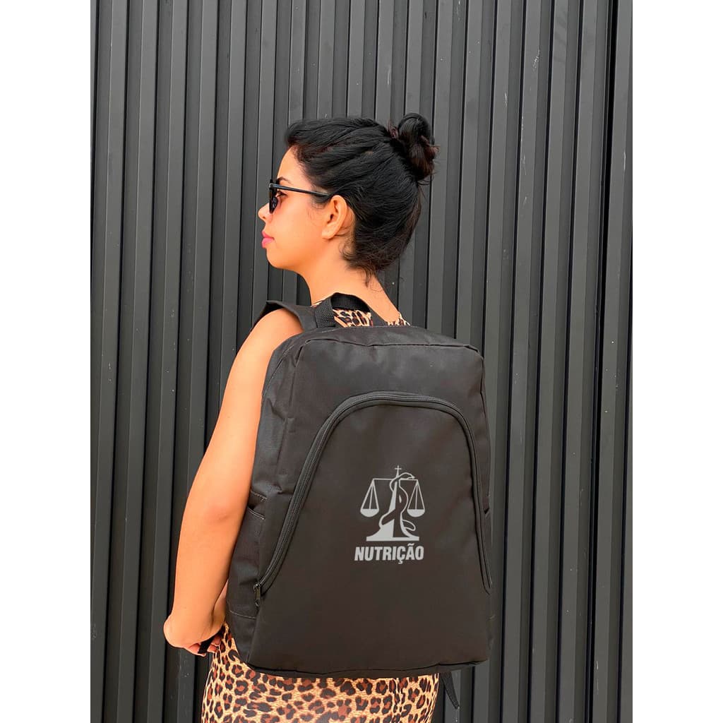 Mochila 05  - NUTRIÇÃO - Stilo Club Academia Trabalho Escolar Faculdade Viagem Masculino Feminino