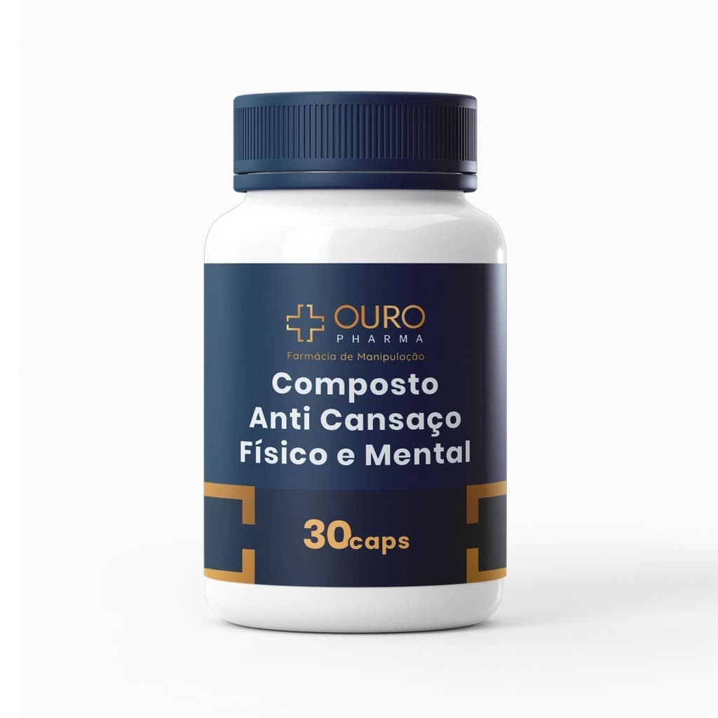 Composto Anti Cansaço Físico e Mental - 30 ou 60 cápsulas