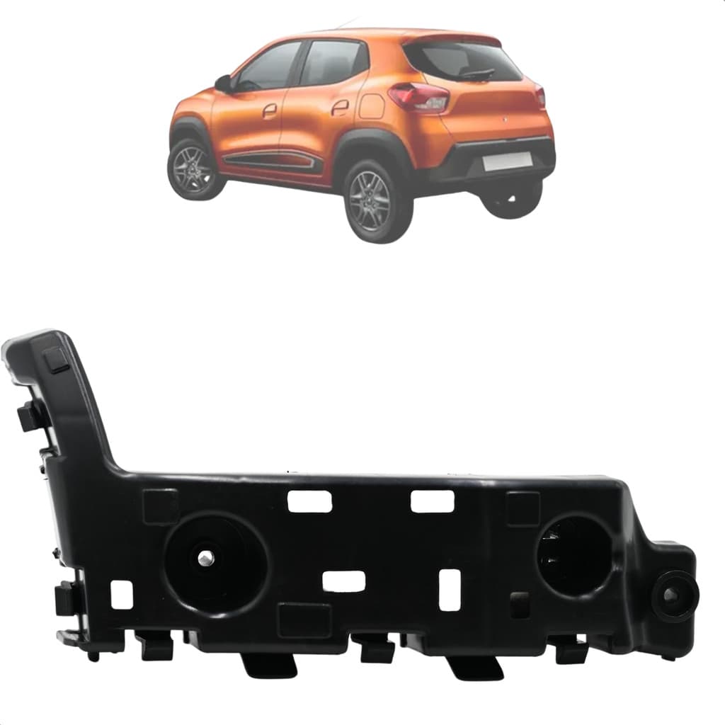 Guia Para-choque Traseiro Kwid 2017 2018 Até 2021 Esquerdo