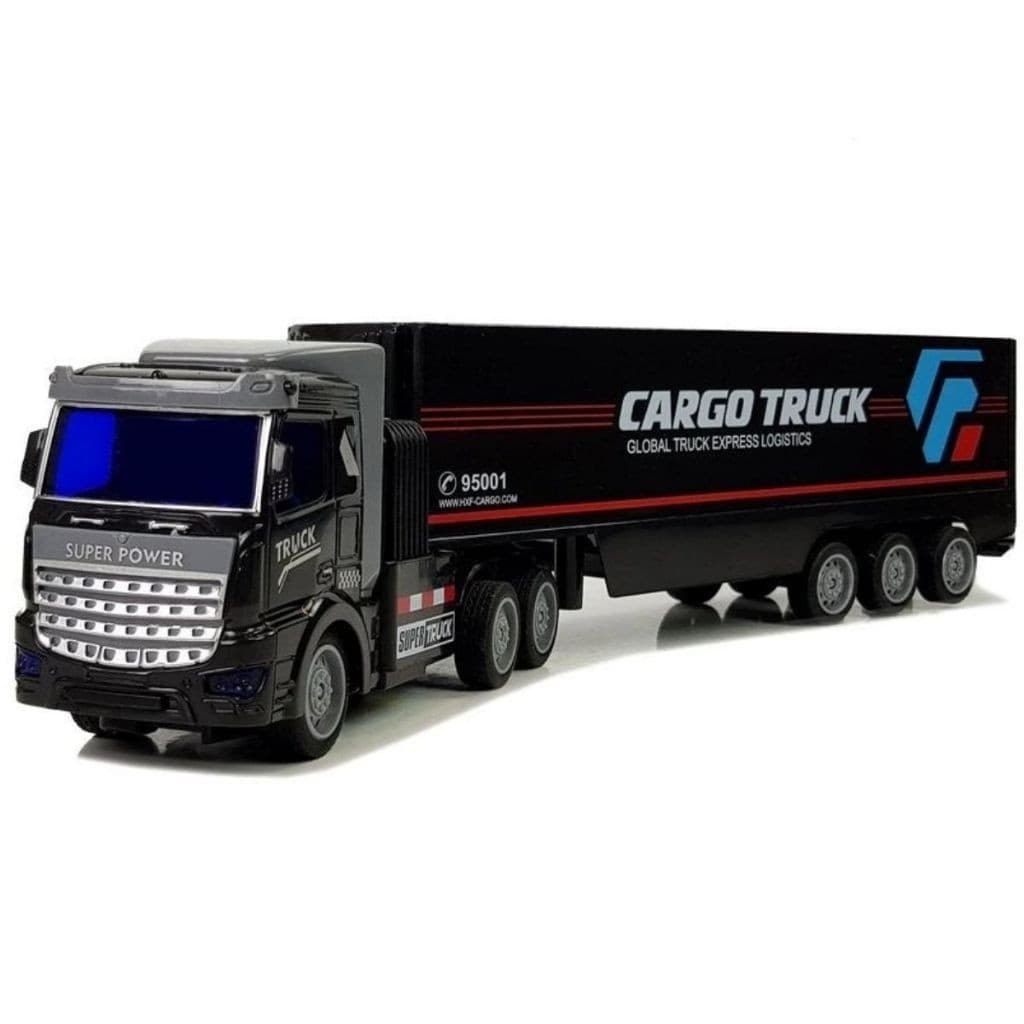 Caminhão Carreta Baú de Controle Remoto Recarregável Infantil