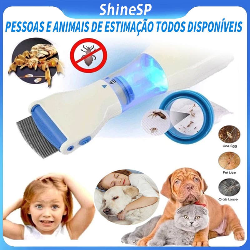 Pente Elétrico Para Remoção De Piolhos Ou Pulgas