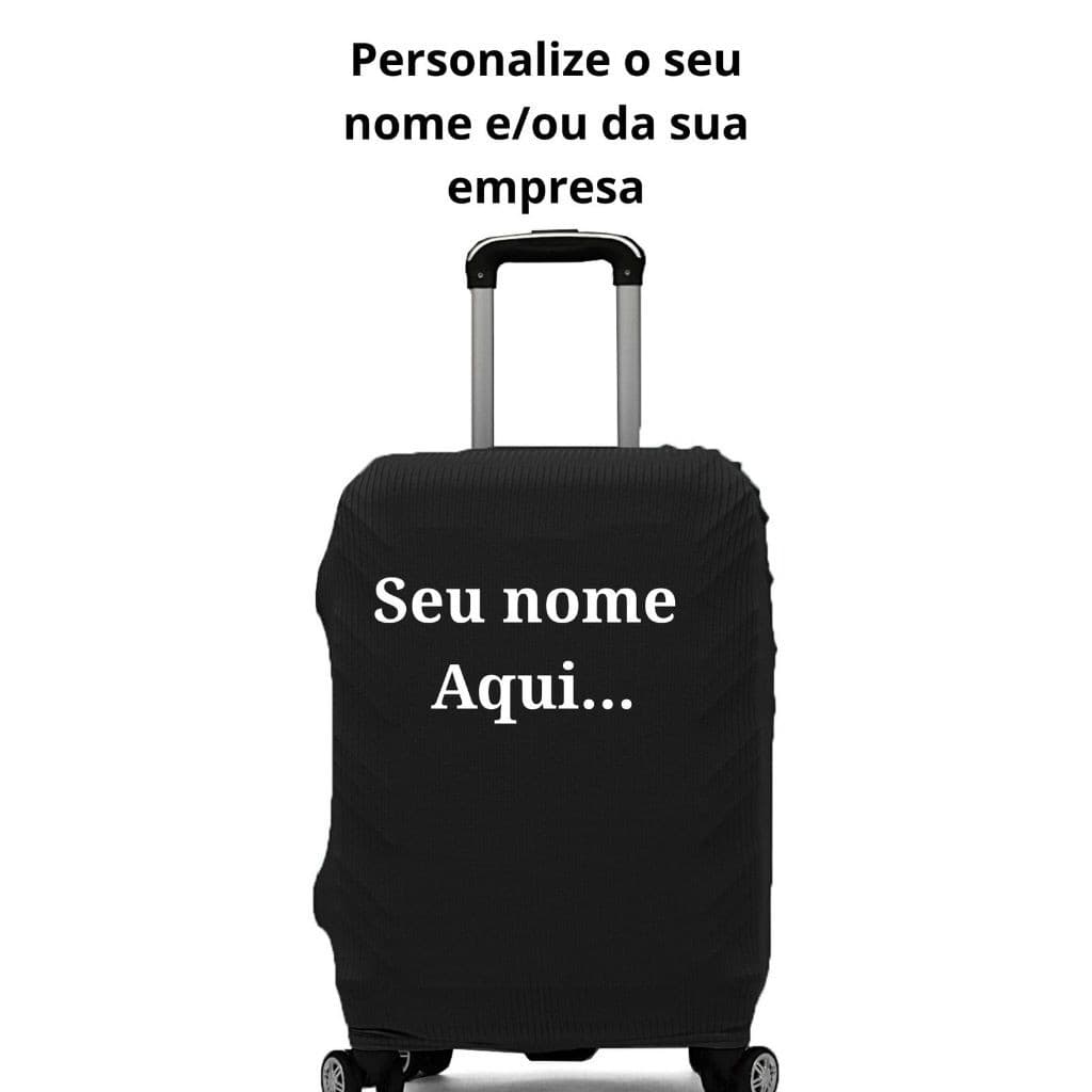 Capa de Mala Personalizada - Personalize com a Logo da sua empresa, nome, foto ou imagem de sua preferência-