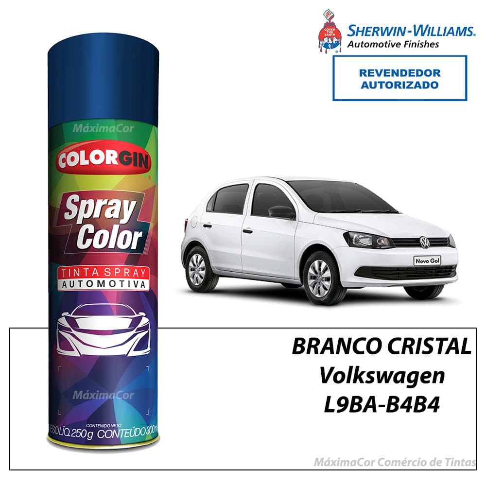 Tinta Spray Automotivo Branco Cristal Volkswagen 300ml