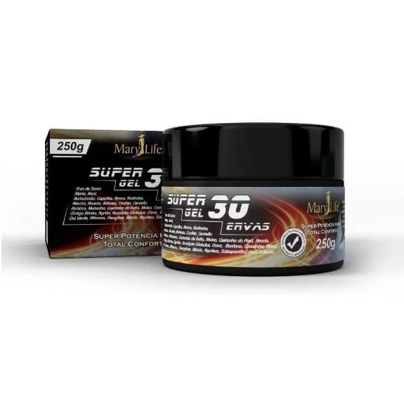 SUPER GEL 30 ERVAS 250G POTE MARY LIFE