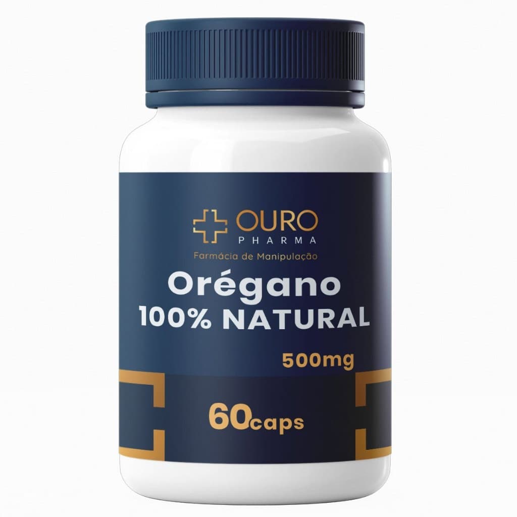 Orégano 500mg em Cápsulas 100% Natural 60 ou 120 Cápsulas