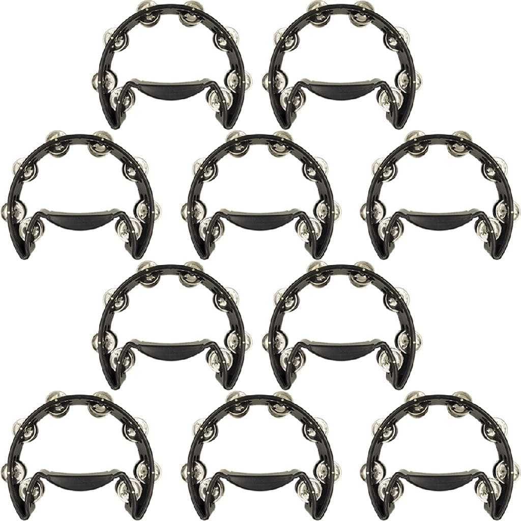 Kit 10 Pandeiros Meia Lua Tennessee Liverpool Preto Fosco