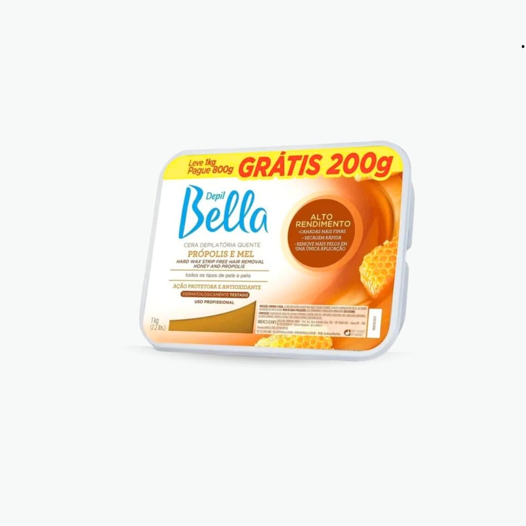 Cera Depil Bella Própolis e Mel 1kg