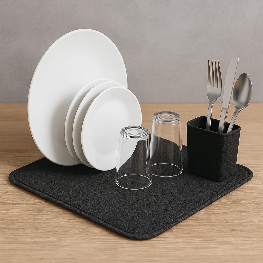 Tapete Escorredor De Louça Absorvente De Microfibra Para Pia 70x35cm