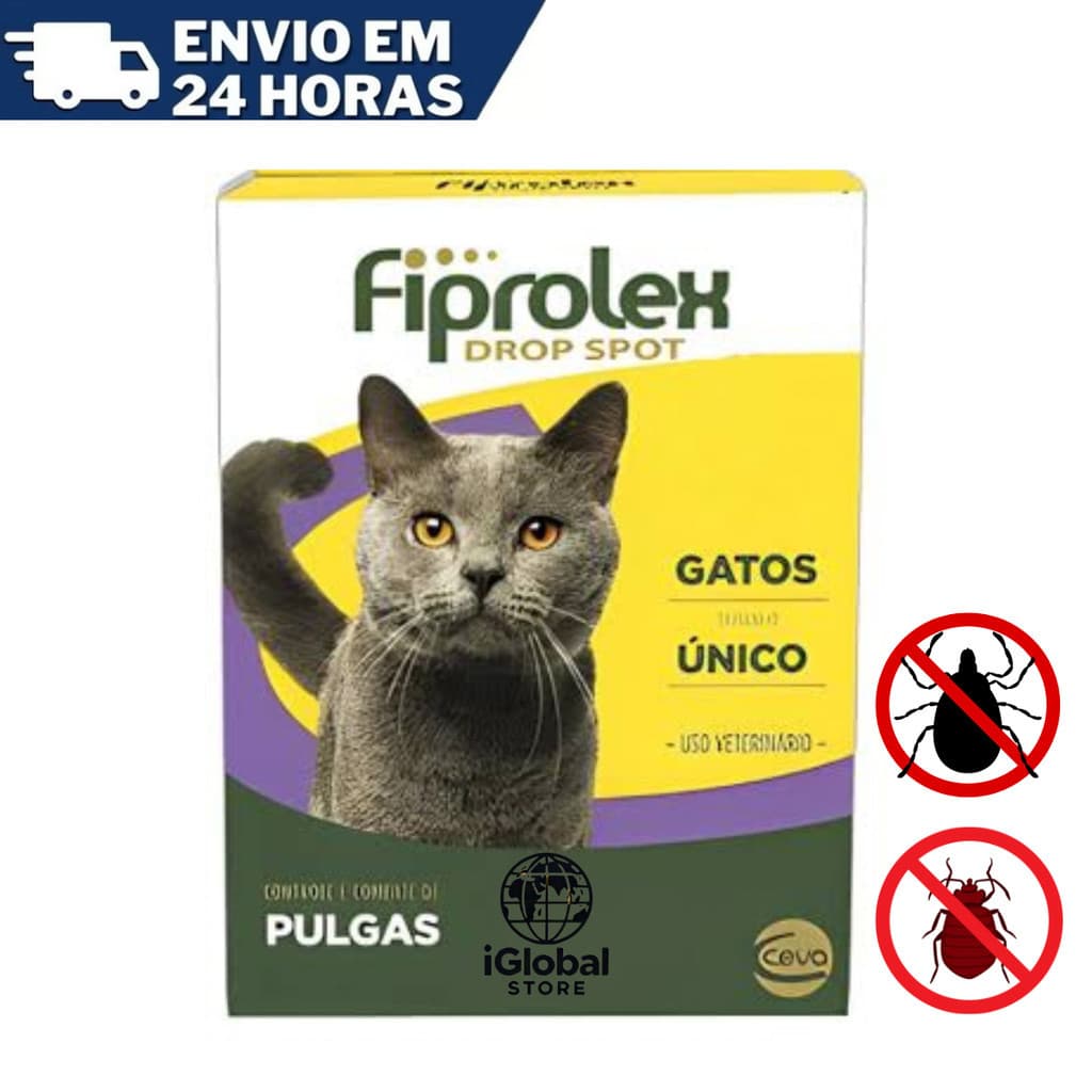 3 Remedios Aplicação Gatos Anti pulgas Carrapatos  Leve 3 Pague 2 pipetas - Original