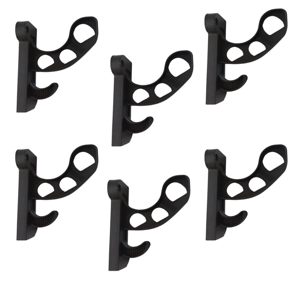 Kit 6 Suporte De Parede Para Pendurar Capacete E Acessórios