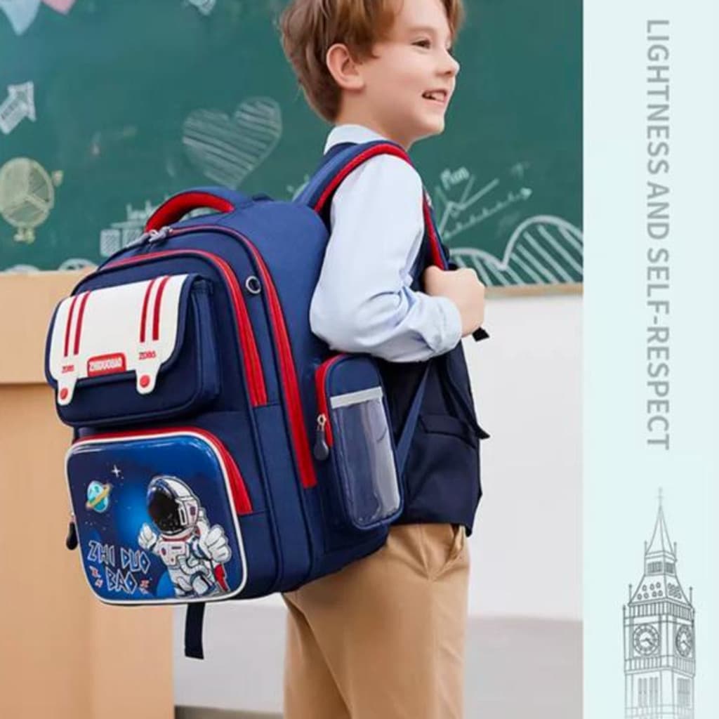 Mochila Escolar Infantil Menino Menina Astronauta Desenho F05