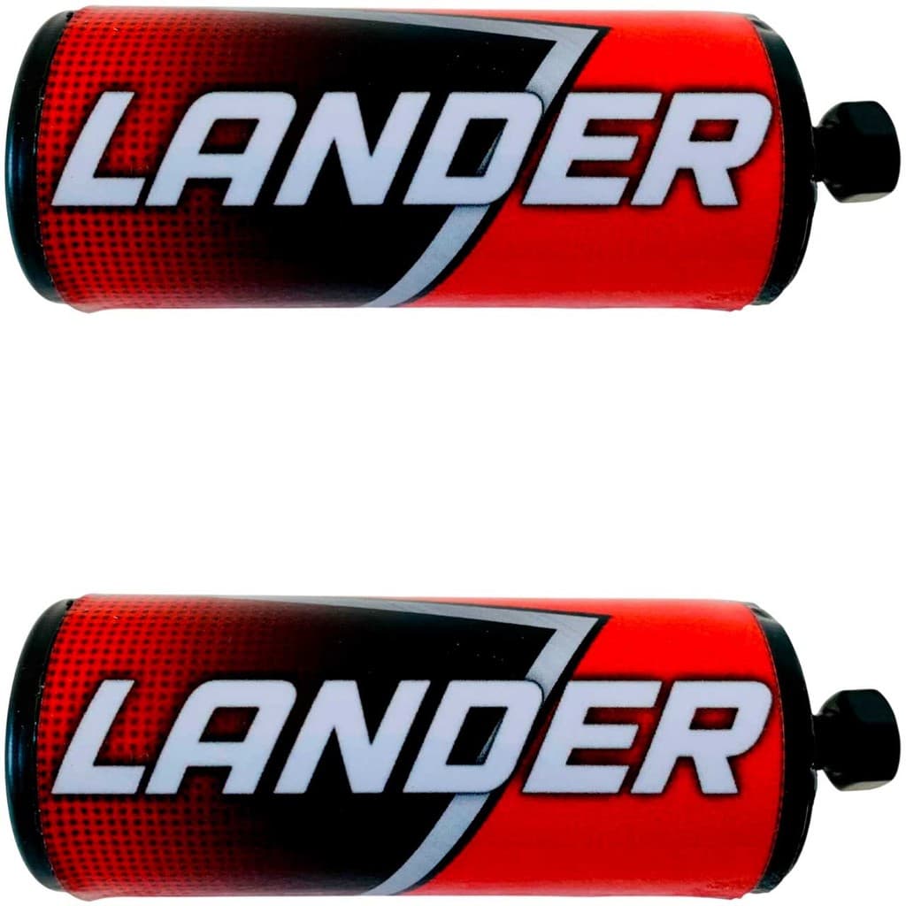 Lander Tubo Par Slider Protetor Carenagem Motor Tanque Vermelho Pedal Moto para Mata Cachorro