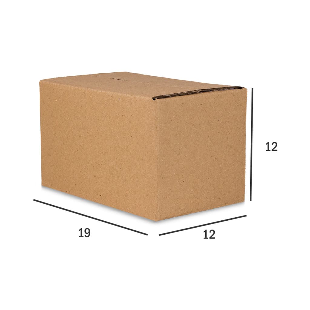 25 Caixas de Papelão Embalagem Transporte Envios E-commerce Correio PAC Sedex - 19x12x12 